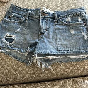 Abercrombie & Fitch size 0 denim distressed shorts